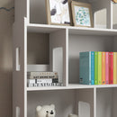 Libreria per Bambini 65x25x108,5 cm in MDF e Legno di Pino Bianco-9