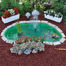 Laghetto Artificiale Verde da Giardino 185x115x36 cm 270 Litri-1