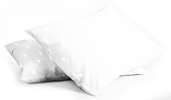 Lot de 2 Taies d'Oreiller 52x82 cm en Microfibre d'Aloe Vera Blanc online