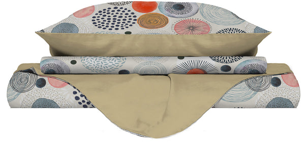 acquista Housse de couette avec imprimé aquarelle double face sur le sac et les taies d'oreiller