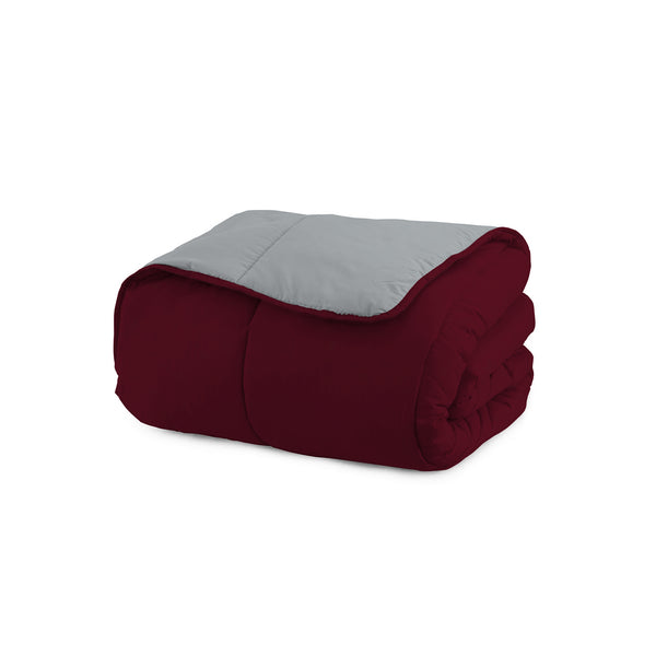 Couette d'Hiver en Microfibre 200gr Double Face Falun/Platinum Différentes Tailles sconto