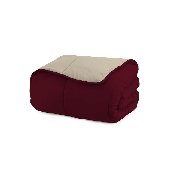 acquista Couette d'Hiver en Microfibre 200gr Double Face Falun/Crème Différentes Tailles