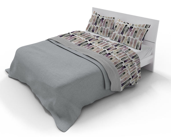 Parure de lit double et taies d'oreiller avec imprimé aquarelle 12 acquista