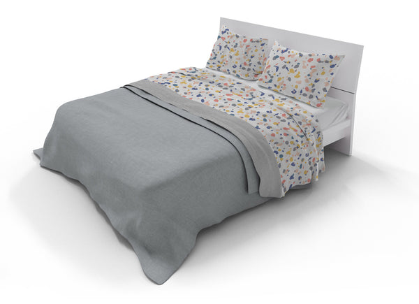 Parure de lit double et taies d'oreiller avec imprimé aquarelle 17 online