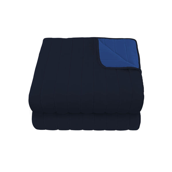 Couette Double Face 100gr Bleu Foncé/Bleu Royal Différentes Tailles sconto