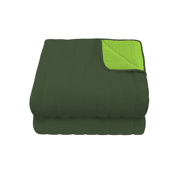 Couette Réversible 100gr Vert Pomme/Vert Foncé Différentes Tailles online