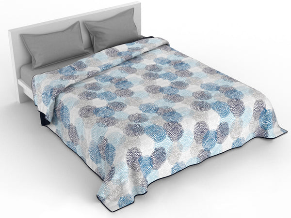 Couette 100gr avec Pommes de Douche Bleues en Microfibre Imprimées Différentes Tailles prezzo