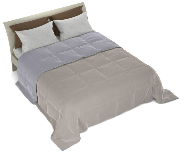 acquista Couette Double Face 120gr Champagne et Argent Différentes Tailles