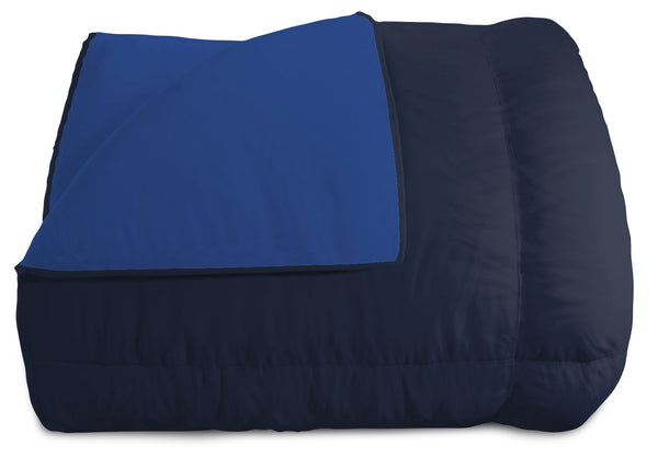 Couette Hiver Double Face 300gr Bleu Foncé/Bleu Royal sconto