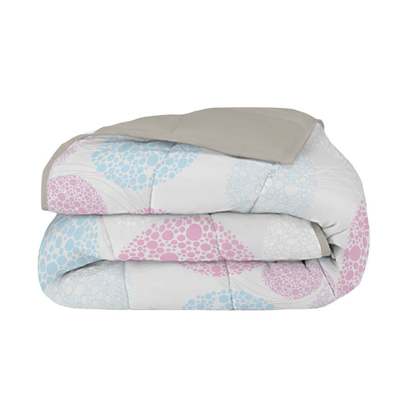 Couette Hiver 1 et Demi Imprimée en Microfibre 300gr Molécules Double Face sconto