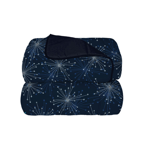 Couette d'Hiver Imprimée en Microfibre 300gr Double Face Feu d'Artifice Différentes Tailles sconto