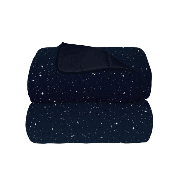 Couette Hiver Imprimée en Microfibre 300gr Double Face Etoiles Différentes Tailles sconto