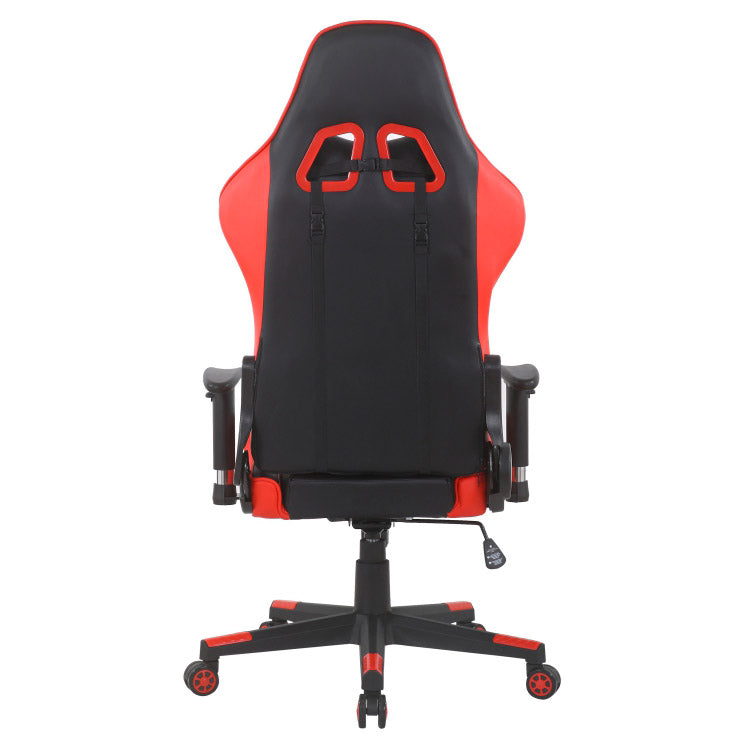 Sedia da Gaming Ergonomica 103x74x65 cm Nera e Rossa-4