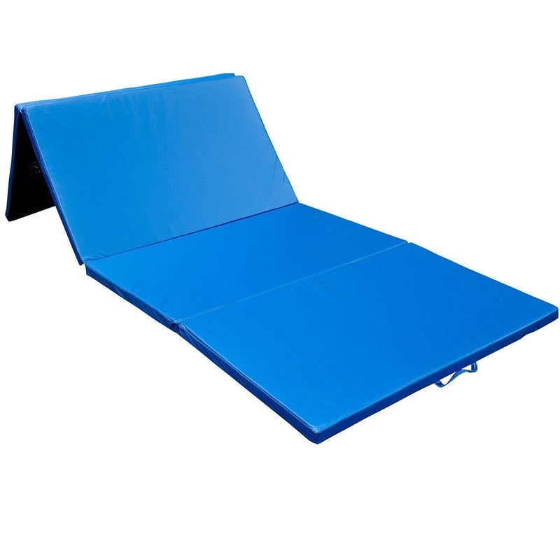 Tappetino Fitness e Yoga Pieghevole Blu 305x122x5 cm -5