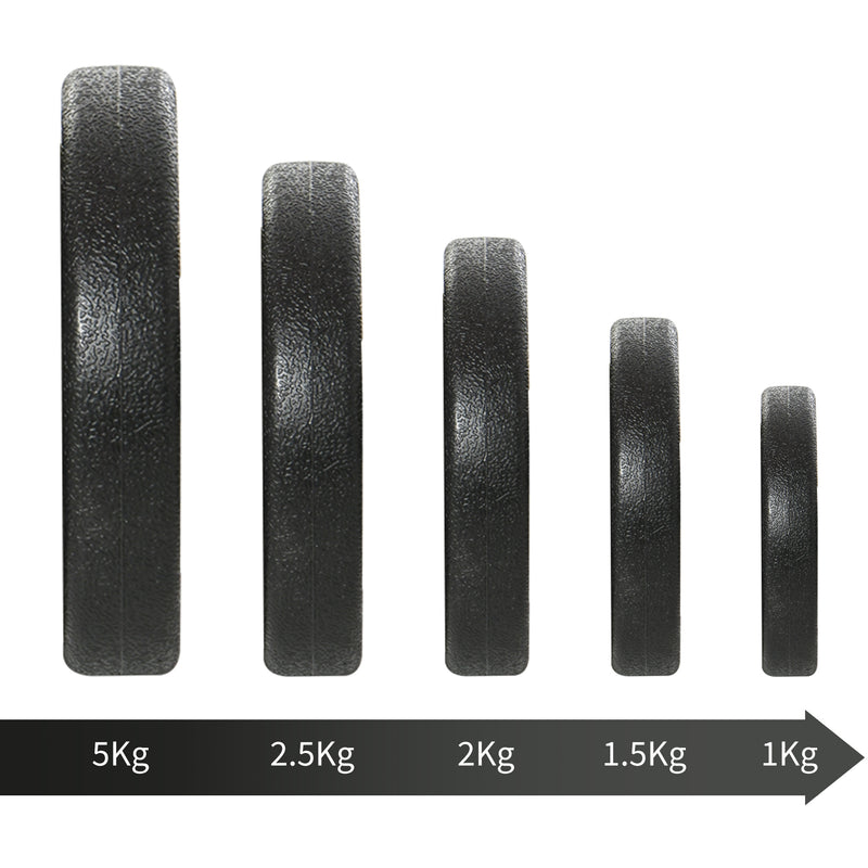 Set 2 Manubri per Allenamento a Casa 8 Dischi 20 Kg in Acciaio-7