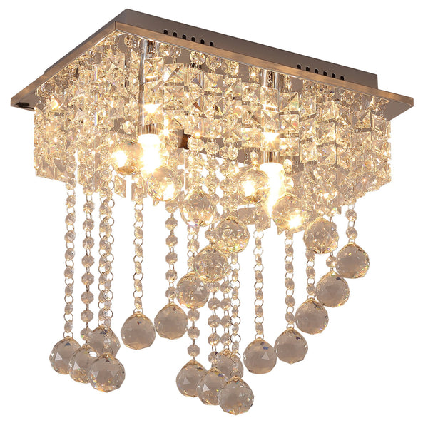 Lustre Suspension Moderne en Cristal 40x25x40 cm sconto