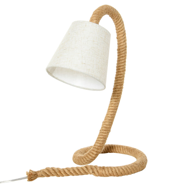 acquista Lampe de chevet Abat Jour avec abat-jour en tissu E14 29,5x21x43,5 cm Beige