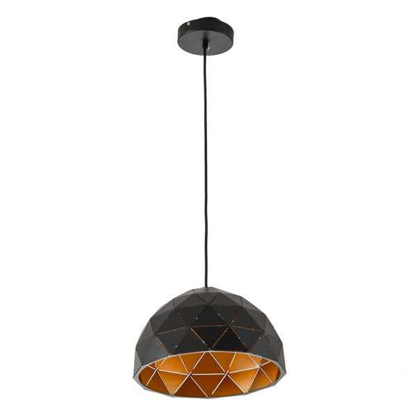 sconto Lustre Plafonnier Vintage Suspension E27 Ø30x146 cm Noir