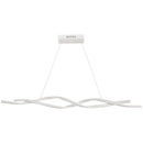 Lampadario a LED Moderno Sospeso Luce Fredda 6500K 90x9x9 cm  Argento-1