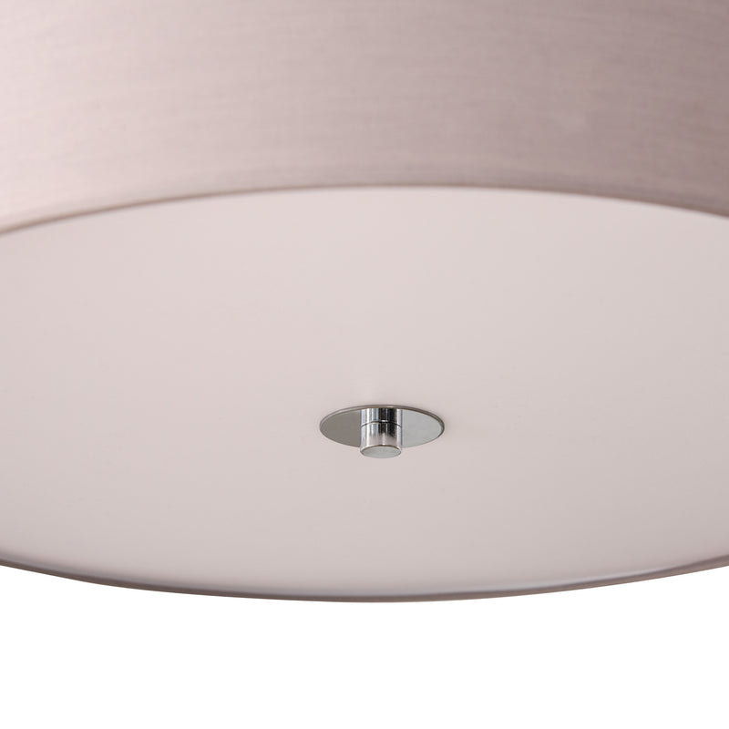 Lampadario a Sospensione con LED Dimmerabili 3 Colori 59x59x44 cm 36W Grigio Chiaro-8