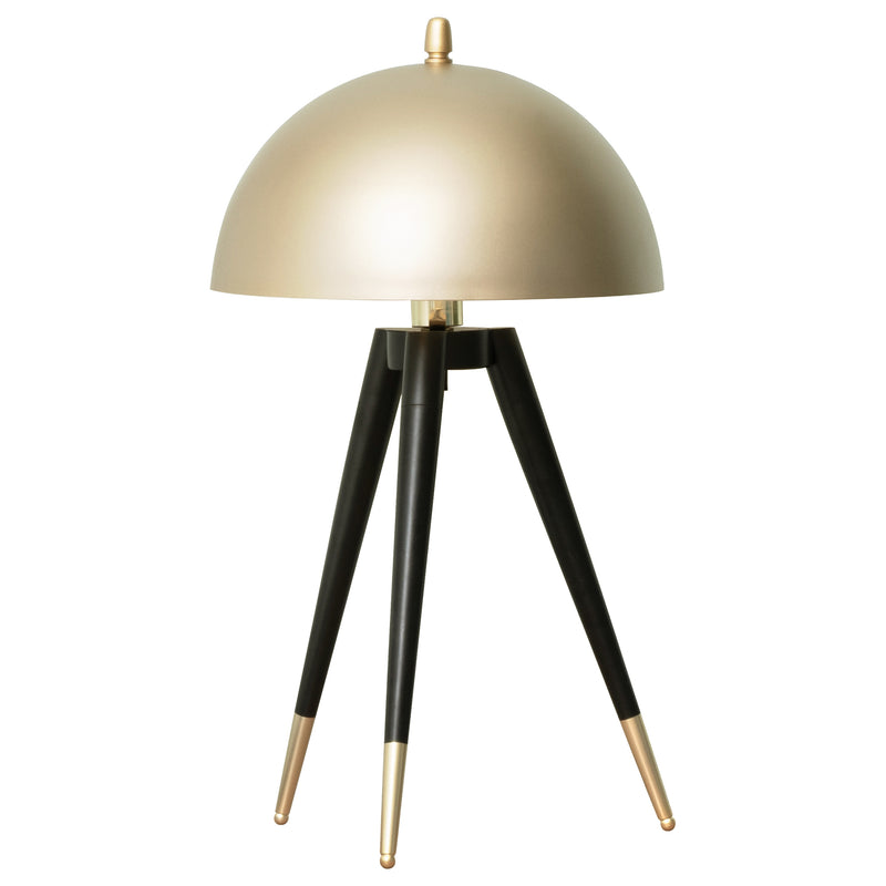 Lampada da Tavolo Ø30x62 cm E27 Paralume in Metallo Oro-1