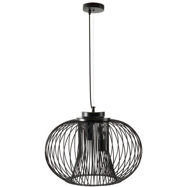 acquista Lustre Moderne Ø50x150 cm E27 en Métal Noir