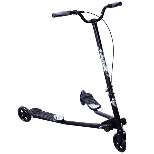 Trottinette Butterfly pour Enfants avec 3 Roues Pliantes en Acier Noir sconto