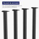 Set 4 Gambe Tavolo Ø6 x 72L cm in Acciaio Nero-6