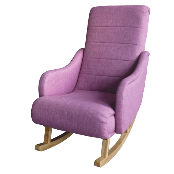 Fauteuil à bascule 63,5x115x93 cm en bois rose chic sconto