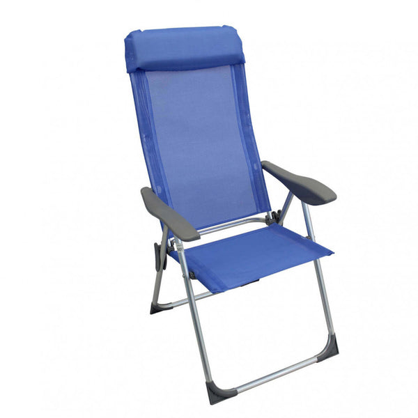 Chaise longue Giulia 59x60x109 h cm en Textilène Bleu online