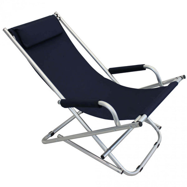 online Chaise longue Bascula 66x55x74 h cm en aluminium bleu