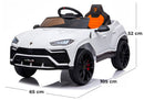 Macchina Elettrica per Bambini 12V con Licenza Lamborghini Urus Bianca-5