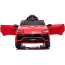 Macchina Elettrica per Bambini 12V con Licenza Lamborghini Urus Rossa-4