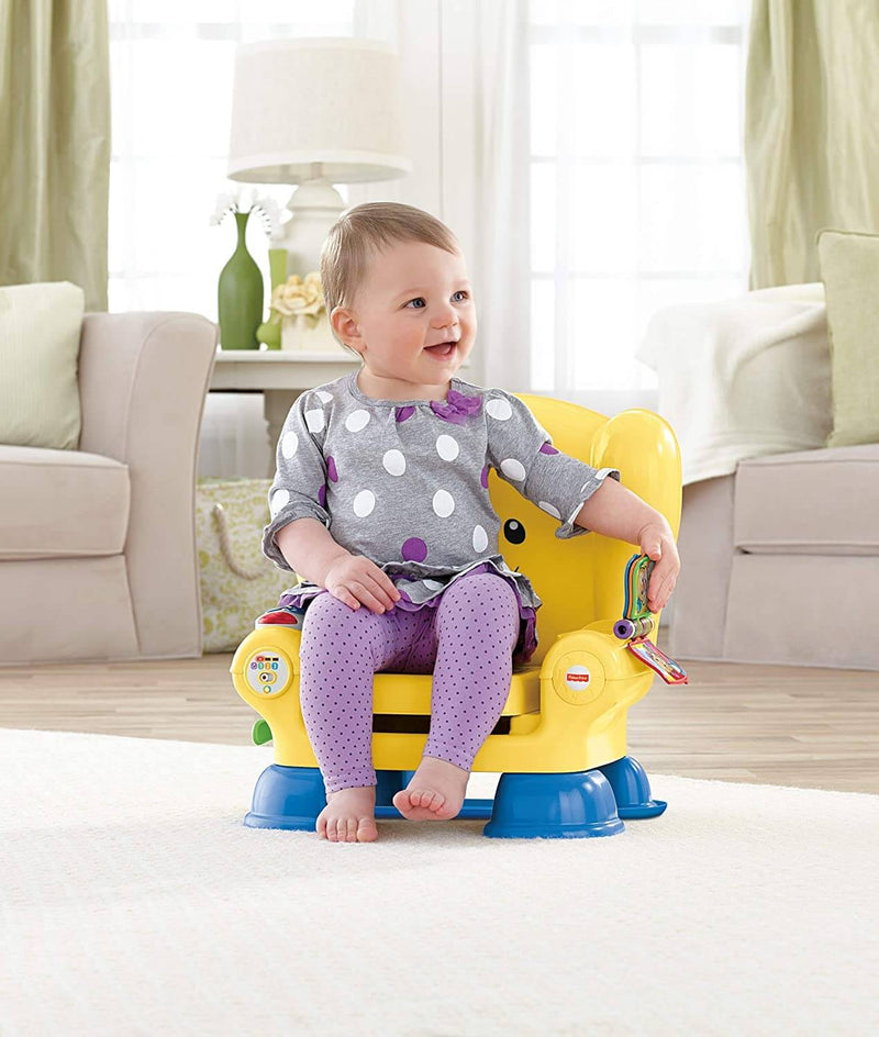 Poltroncina di Cagnolino Ridi e Impara per Bambini Fisher Price Gialla-2