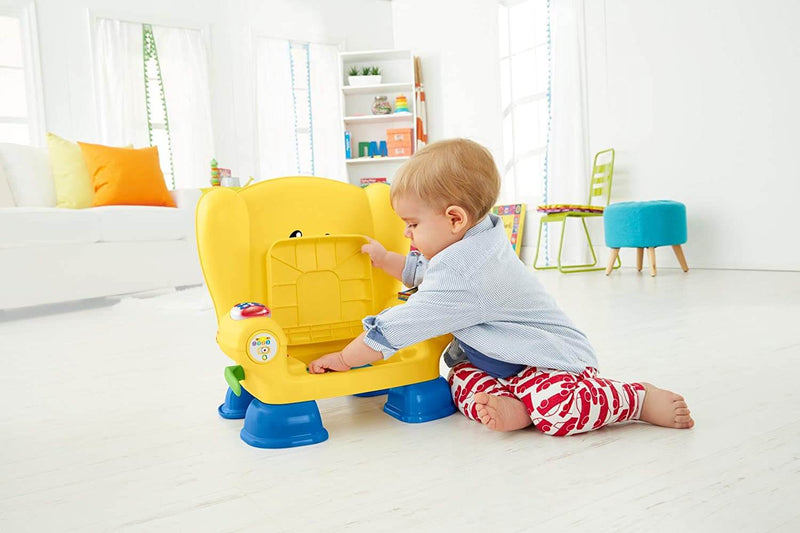 Poltroncina di Cagnolino Ridi e Impara per Bambini Fisher Price Gialla-6