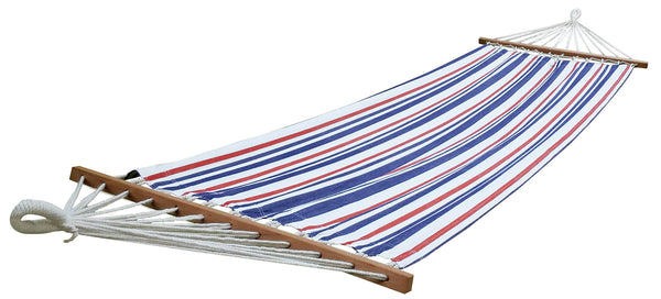 Hamac de jardin en coton 91,5x300cm 120Kg La Siesta Sunrise Blanc et Bleu acquista