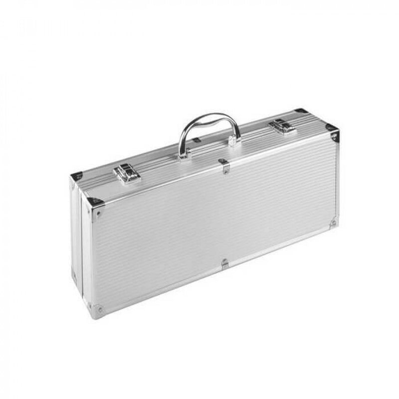 Valigetta con Accessori per Barbecue 43,5x17,8x6,2 cm in Alluminio-2