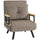 Fauteuil lit convertible simple 63x73x81 cm en tissu effet velours gris