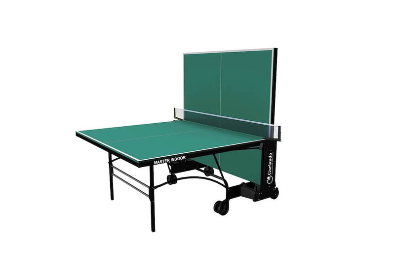 Tavolo da Pin Pong con Piano Verde e Ruote per Interno Garlando Master Indoor-8