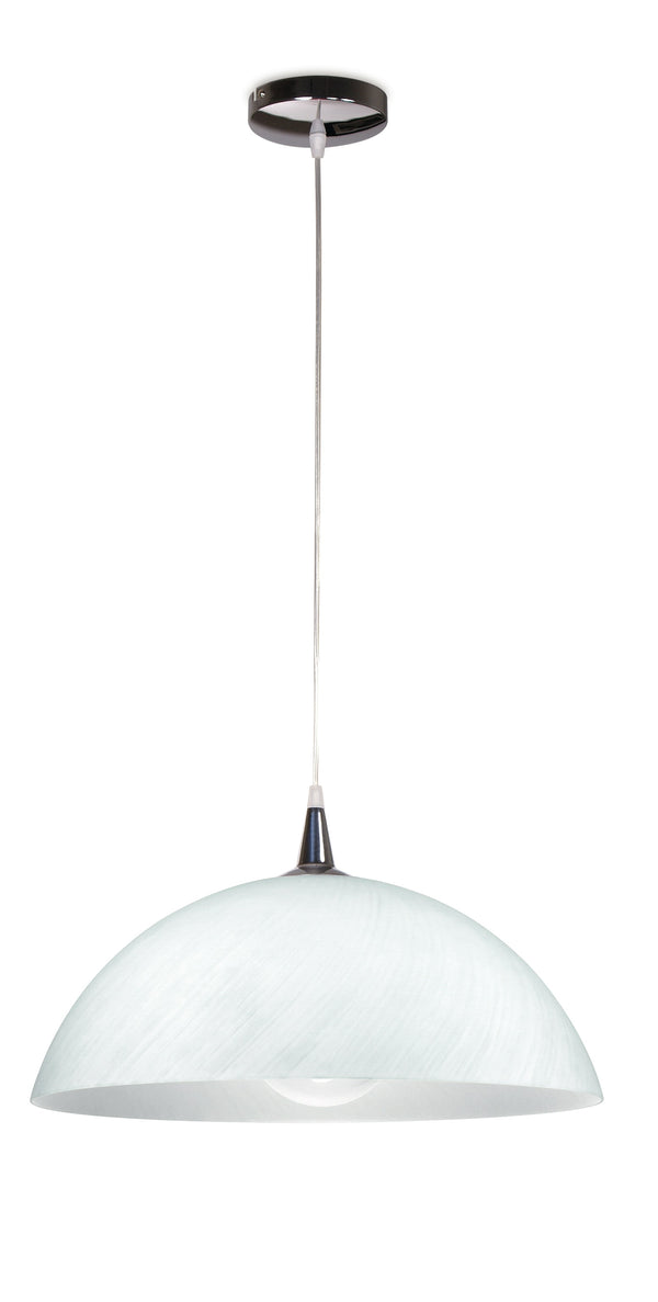 Lustre à suspension avec diffuseur en forme de dôme E27 blanc moderne online