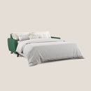 Divano Letto 3 Posti 208x97x96 cm Callisto in Tessuto Verde-2