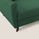 Divano Letto 3 Posti 208x97x96 cm Callisto in Tessuto Verde-5