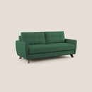 Divano Letto 3 Posti 208x97x96 cm Callisto in Tessuto Verde-1