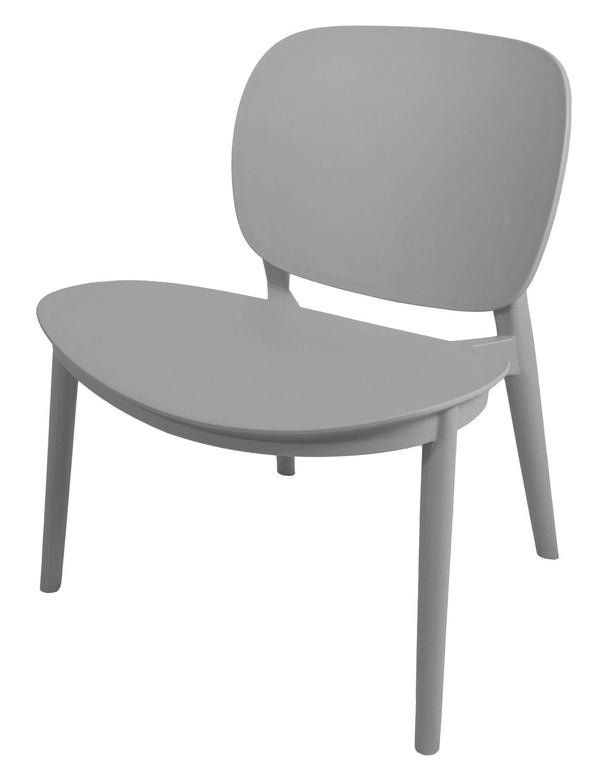 acquista Chaise de jardin 49x71x58,5 cm en polypropylène gris Camilla