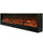 Cheminée Électrique Encastrable 50,7x20x300 cm 1500W Effet Flamme Sined Etna Noir