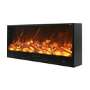 Camino Elettrico da Incasso 50,7x20x150 cm 1500W Effetto Fiamma Sined Vulture Nero-1