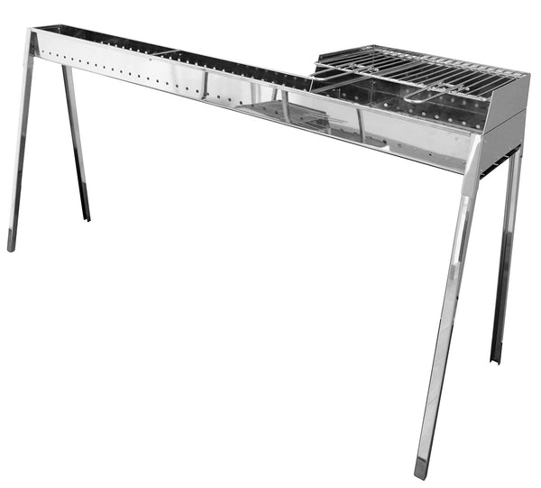 Arrosticini Cuisinière à Charbon 120 cm avec Barbecue Lisa Luxury Milano Grill 80+40 sconto