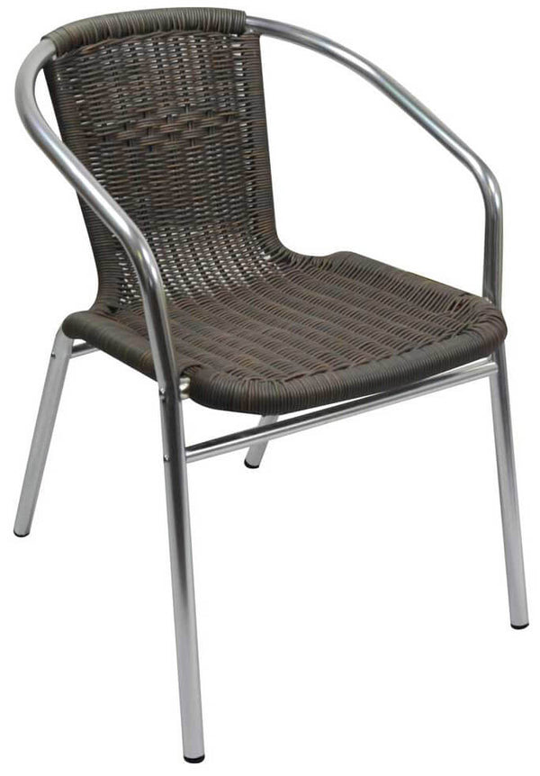 Chaise de jardin en aluminium avec fil plastifié Vorghini Contract Tobacco sconto