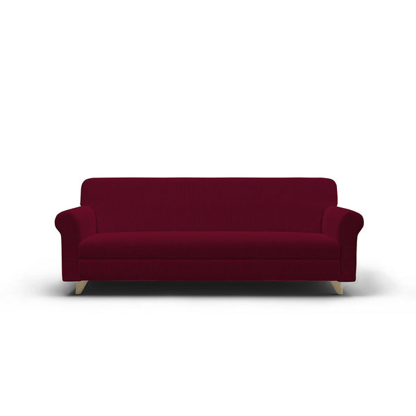 acquista Housse de Canapé Stretch en Polyester Iris Bordeaux Différentes Tailles