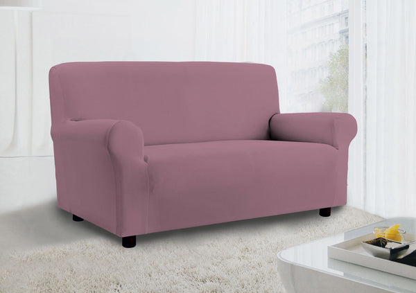 Housse de canapé stretch en Mauve Vanity Cotton sconto